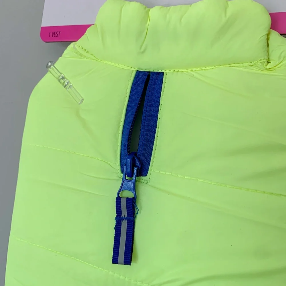 Boots & Barkley Yellow Neon Puffer Jacket Vest
